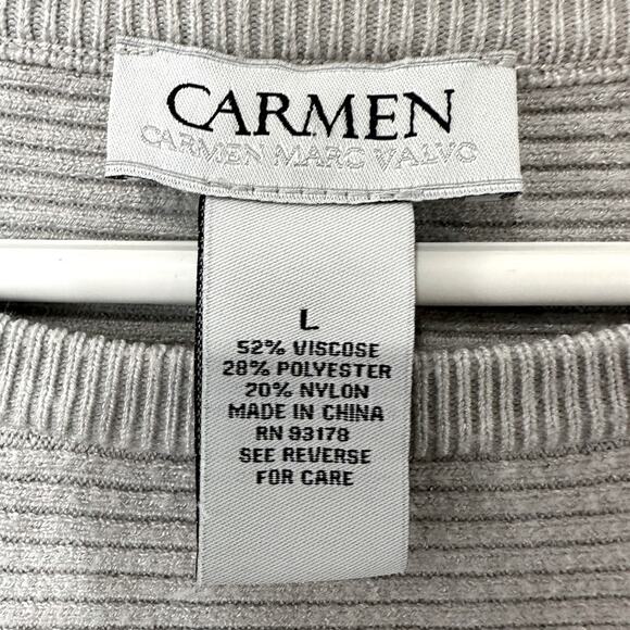 Carmen Marc Valvo Sweater Women's size Large - Picture 5 of 5